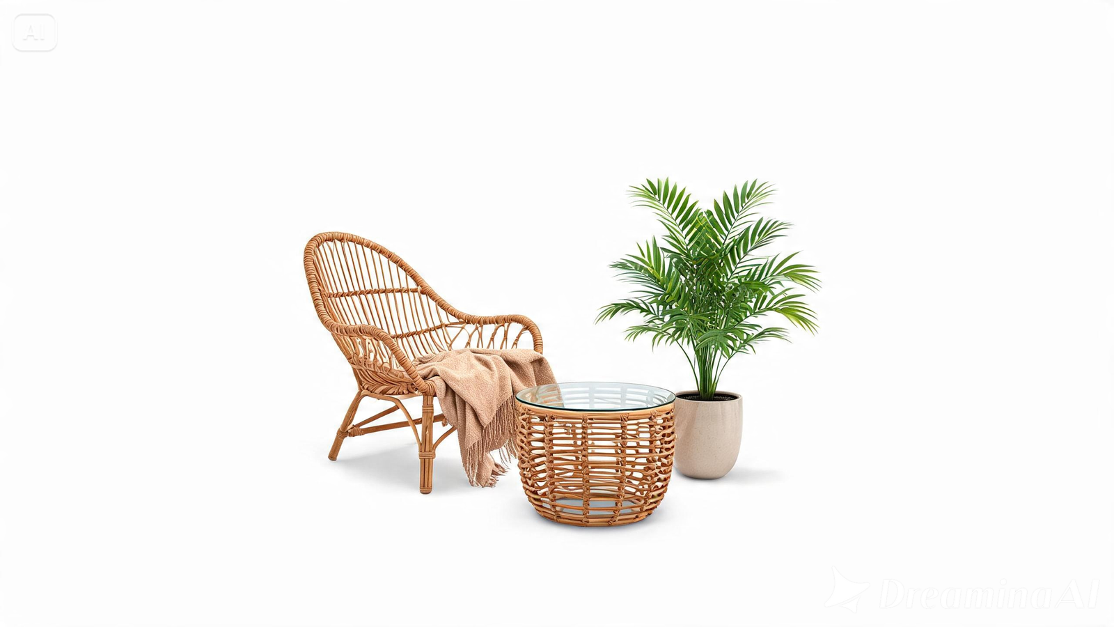 Home dreamina 2026 07 20 5690 an elegant arrangement of premium rattan...